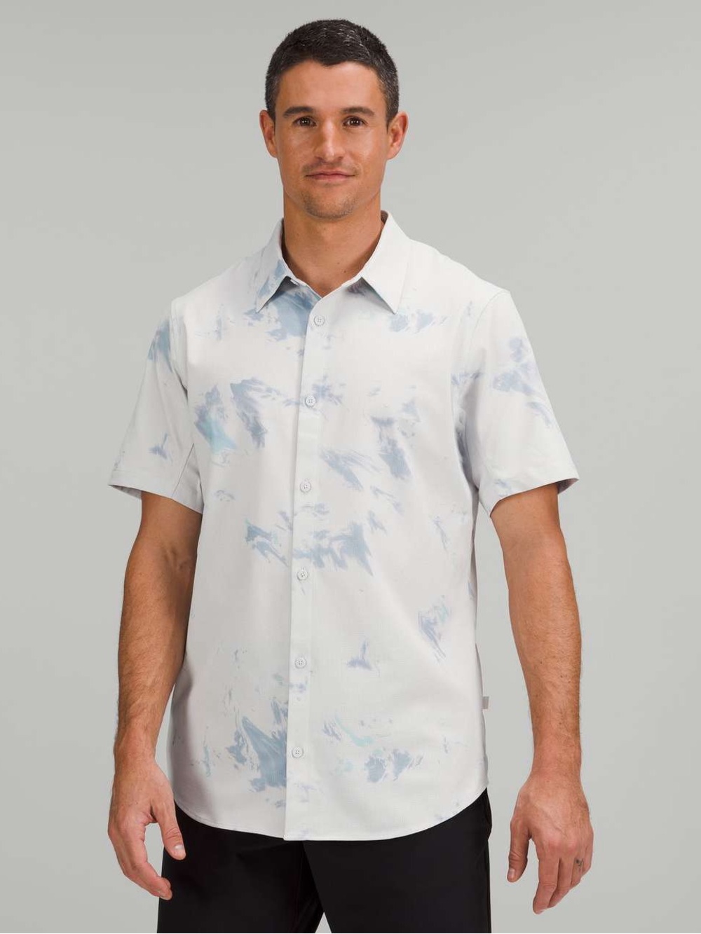 Lululemon Airing Easy Short Sleeve Shirt Button Down Ventlight Mesh